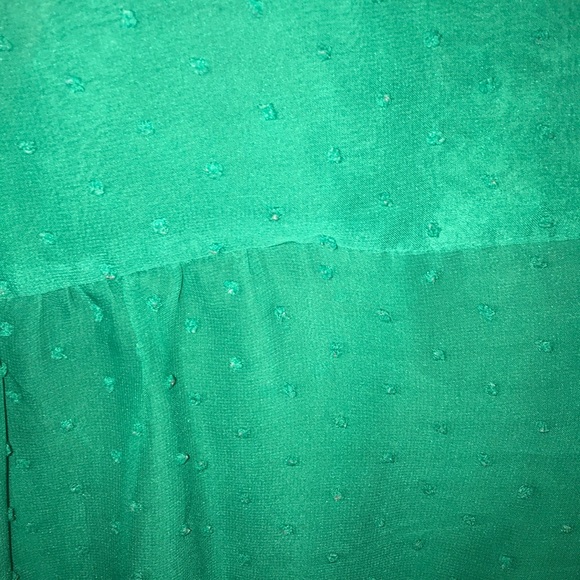 Cinched waist chiffon polkadot detail blouse - Picture 3 of 3